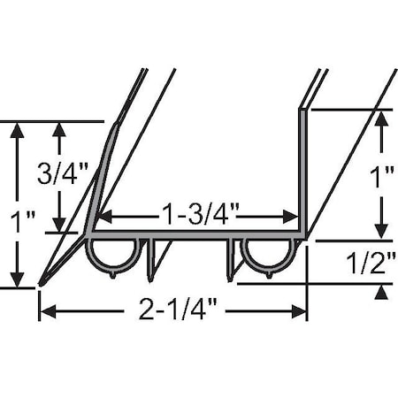 Strybuc 1 3/4in WHITE DOOR BOTTOM 19-1045W-36
